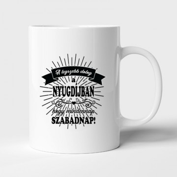 Minden Nap szabadnap Bögre