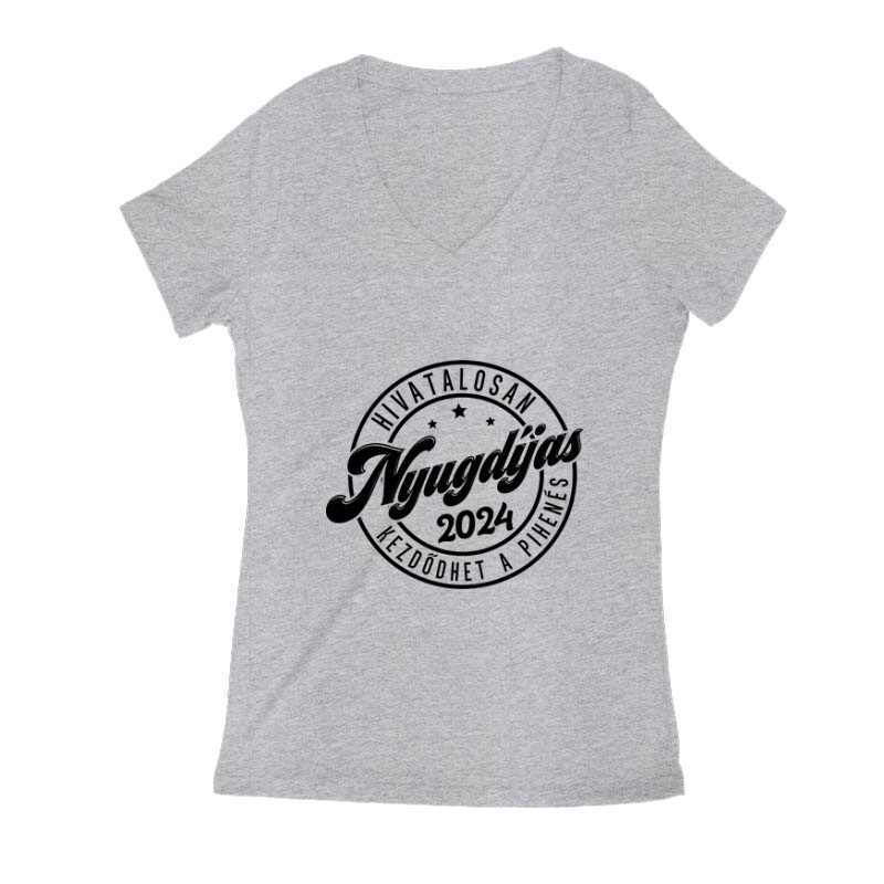 Kezdődhet a pihenés Női V Kivágott póló