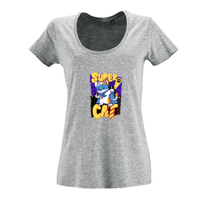 Super Cat Női O Nyakú Póló