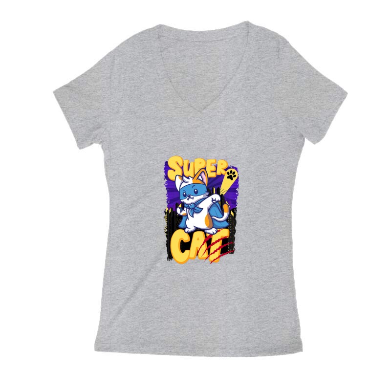 Super Cat Női V Kivágott póló