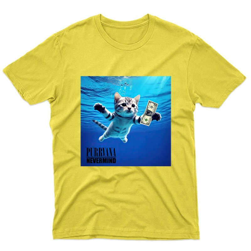Purrvana Nevermind Unisex Póló