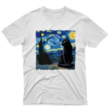 Black Cat Starry Night...