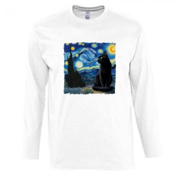 Black Cat Starry Night...