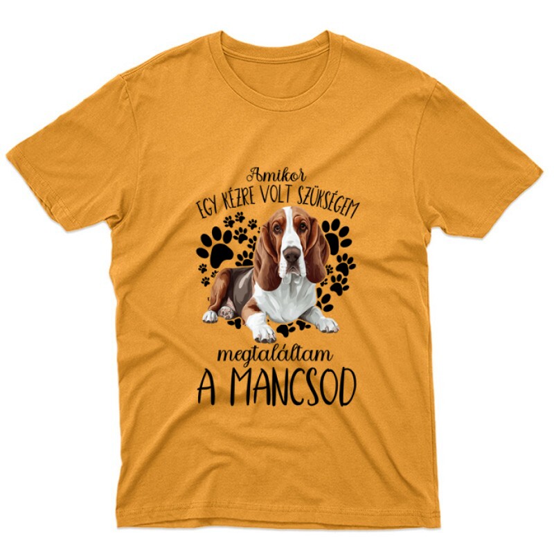 Megtaláltam a mancsod Basset hound Unisex Póló