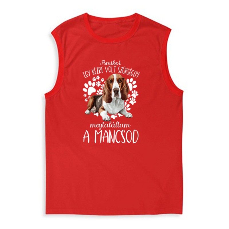 Megtaláltam a mancsod Basset hound Férfi Trikó