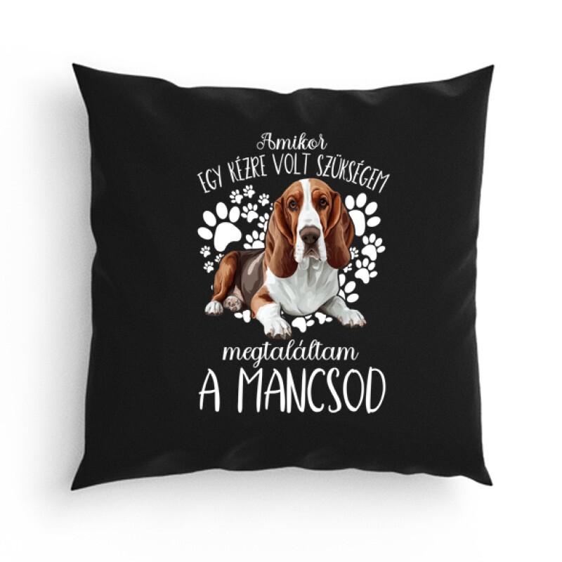 Megtaláltam a mancsod Basset hound Párna
