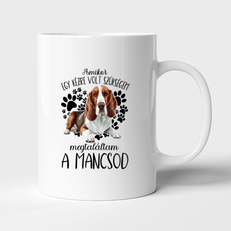 Megtaláltam a mancsod Basset hound Bögre