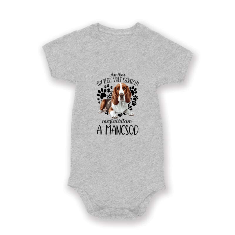 Megtaláltam a mancsod Basset hound Baby Body