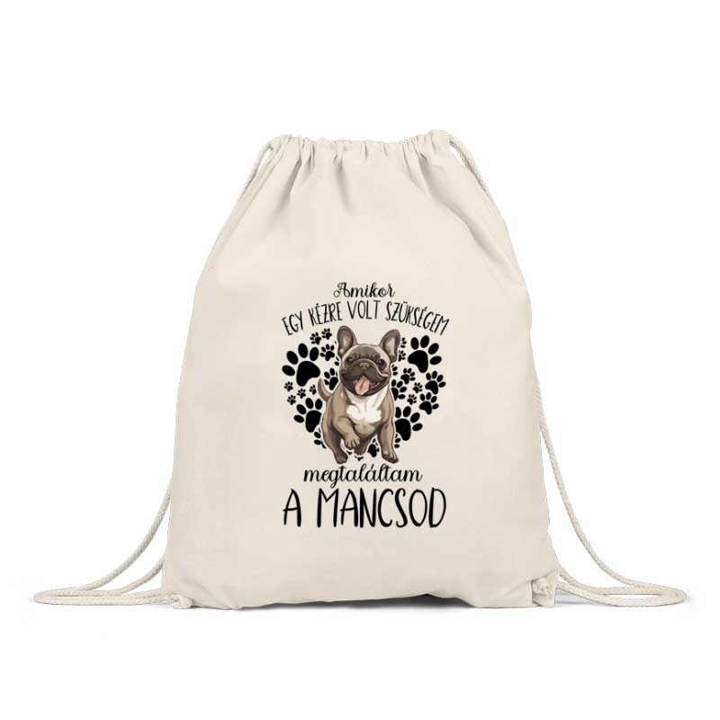 Megtaláltam a mancsod Francia Bulldog Hátizsák