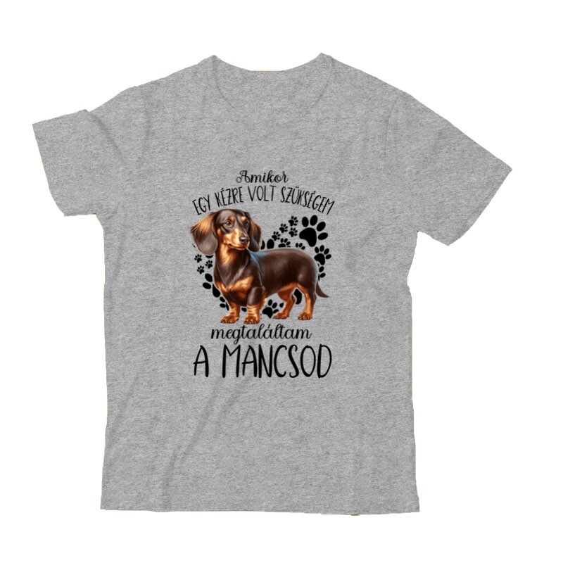 Megtaláltam a mancsod Hosszúszőrű tacskó Gyermek Póló