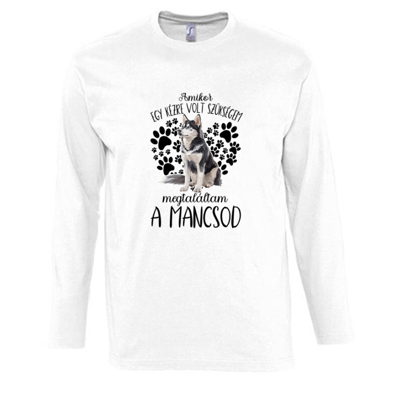 Megtaláltam a mancsod Husky Hosszú Ujjú Póló