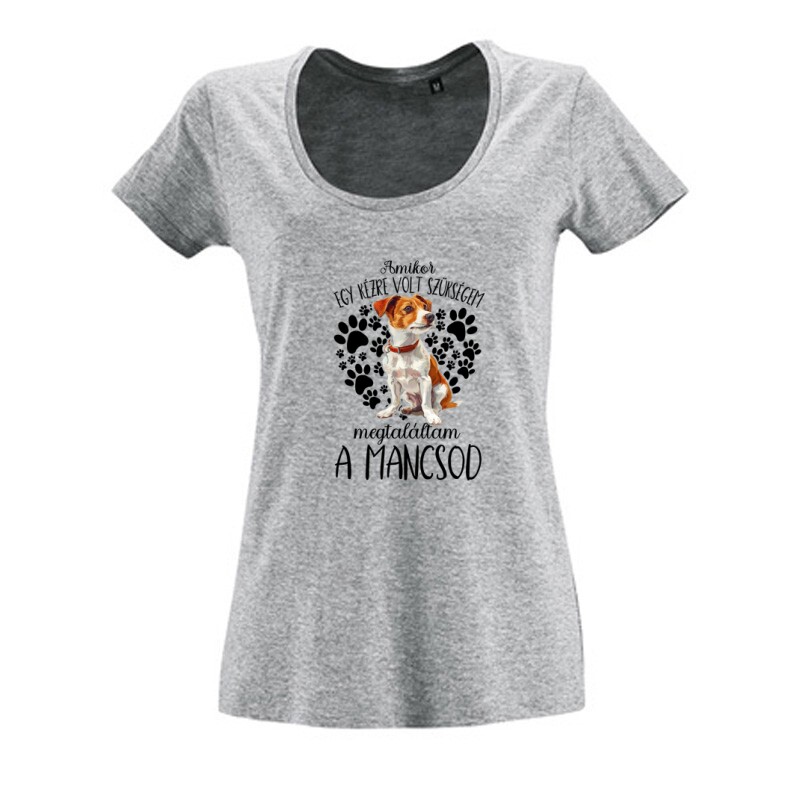 Megtaláltam a mancsod Jack Russel Női O Nyakú Póló