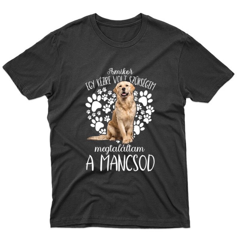 Megtaláltam a mancsod Golden retriever Unisex Póló