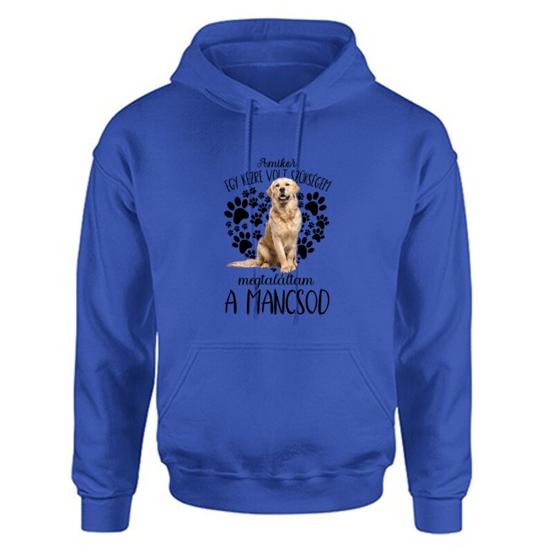 Megtaláltam a mancsod Golden retriever Unisex Kapucnis Pulcsi