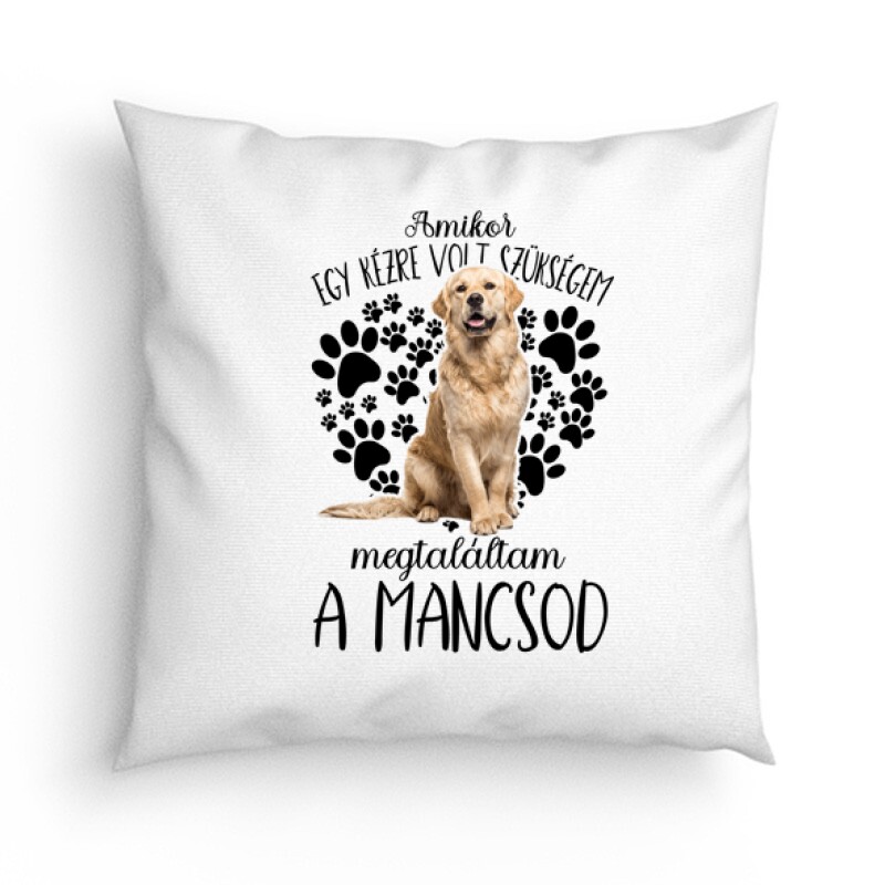 Megtaláltam a mancsod Golden retriever Párna