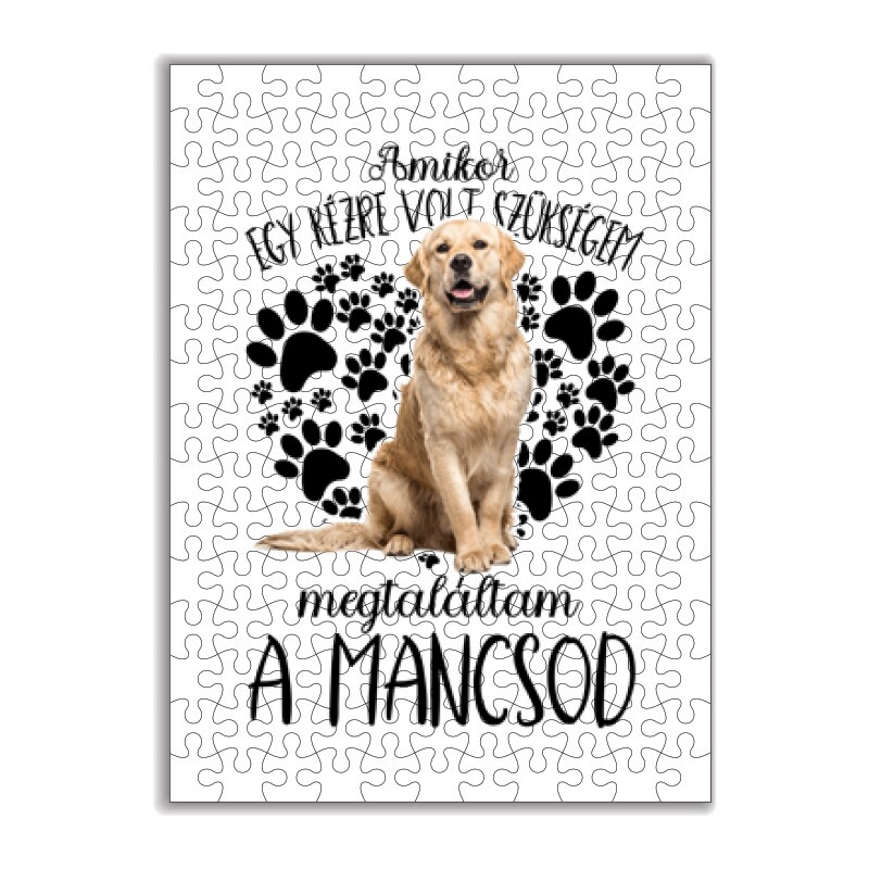 Megtaláltam a mancsod Golden retriever Puzzle