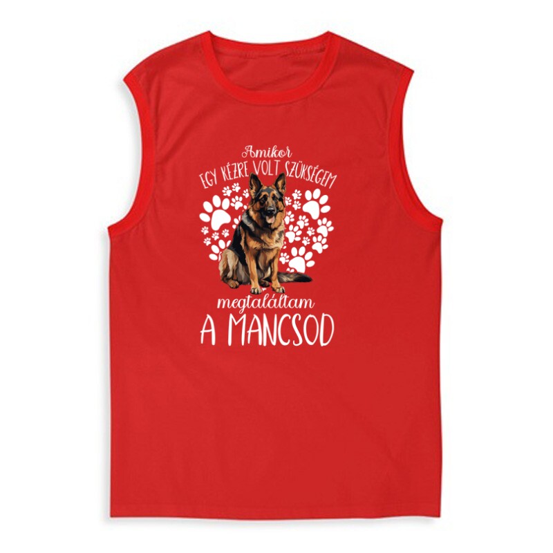 Megtaláltam a mancsod Németjuhász Férfi Trikó