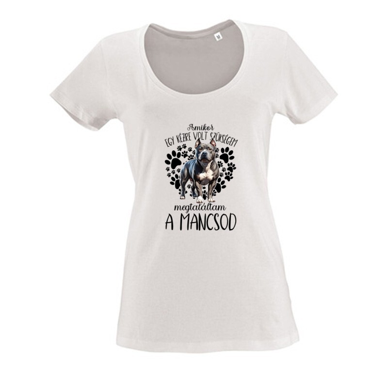 Megtaláltam a mancsod Pitbull Női O Nyakú Póló