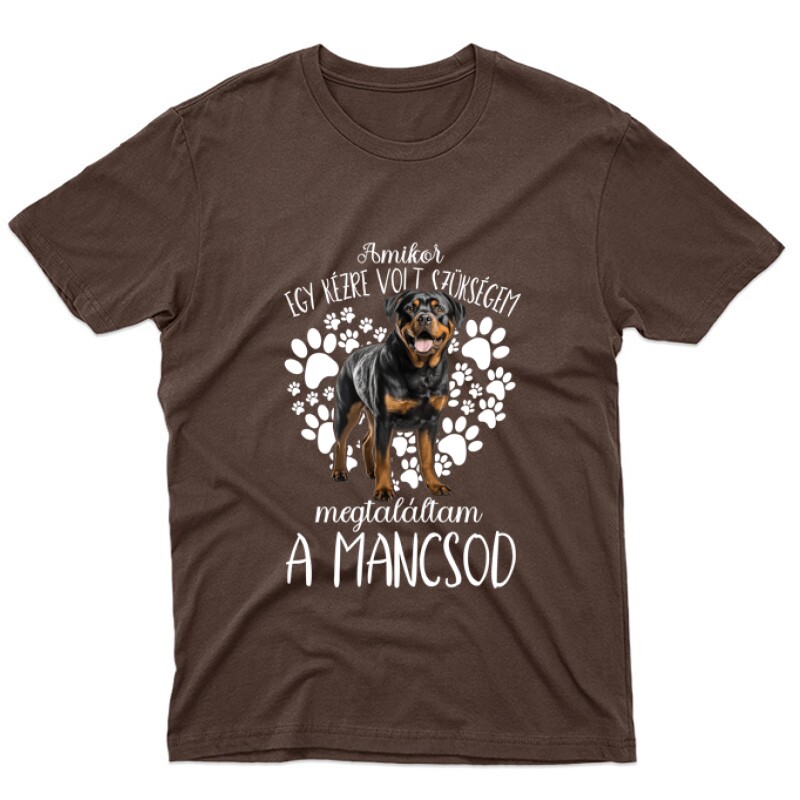 Megtaláltam a mancsod rottweiler Unisex Póló