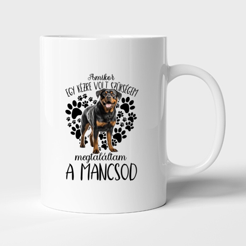 Megtaláltam a mancsod rottweiler Bögre