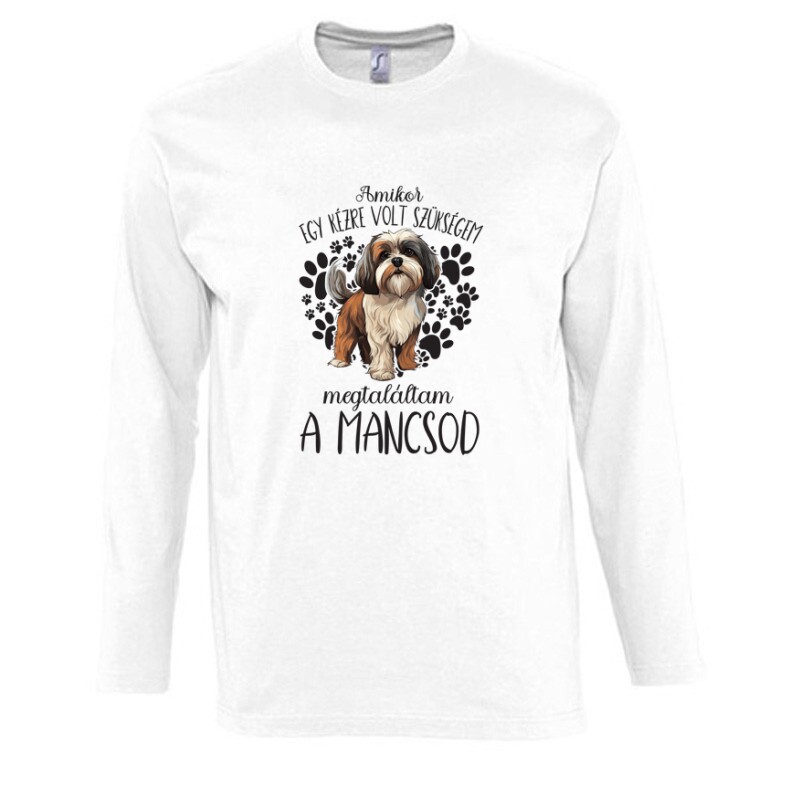 Megtaláltam a mancsod shih tzu Hosszú Ujjú Póló