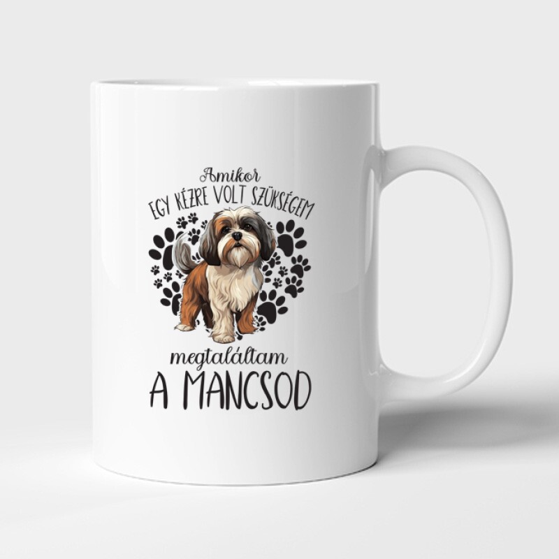 Megtaláltam a mancsod shih tzu Bögre