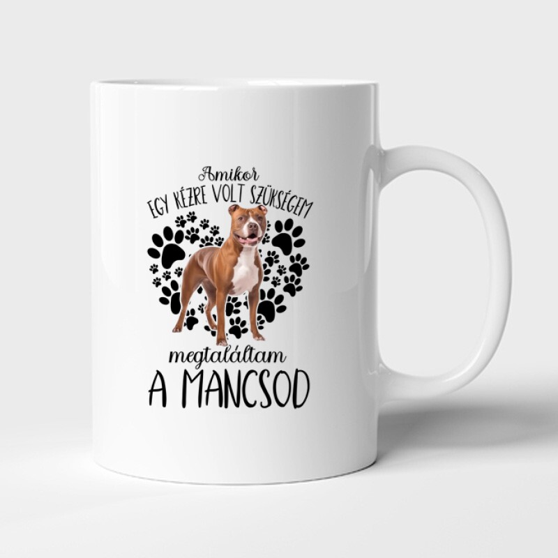 Megtaláltam a mancsod staffordshire terrier Bögre