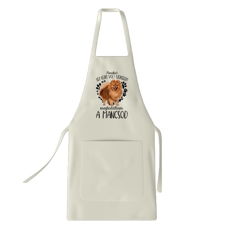 Megtaláltam a mancsod Pomerániai Törpe Spicc Kötény