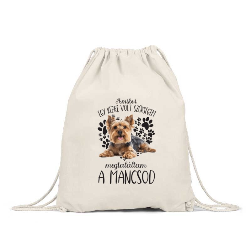 Megtaláltam a mancsod Yorkshire terrier Hátizsák