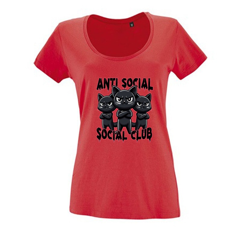 Anti social social club Női O Nyakú Póló