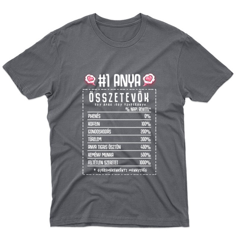 Anya összetevők Unisex Póló