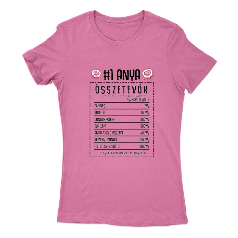 Anya összetevők Női Póló