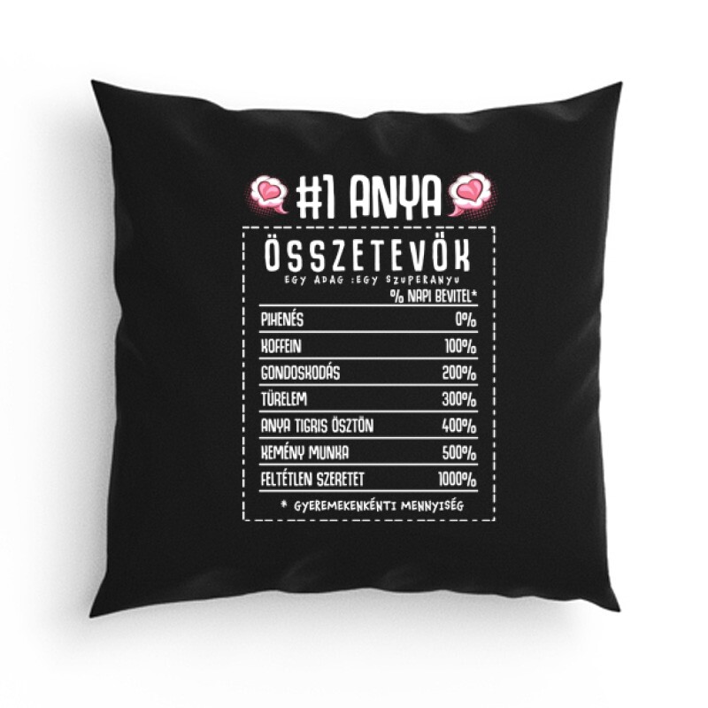 Anya összetevők Párna