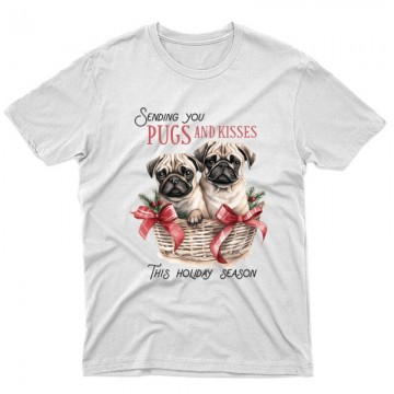 Mopsz Karácsony Unisex Póló