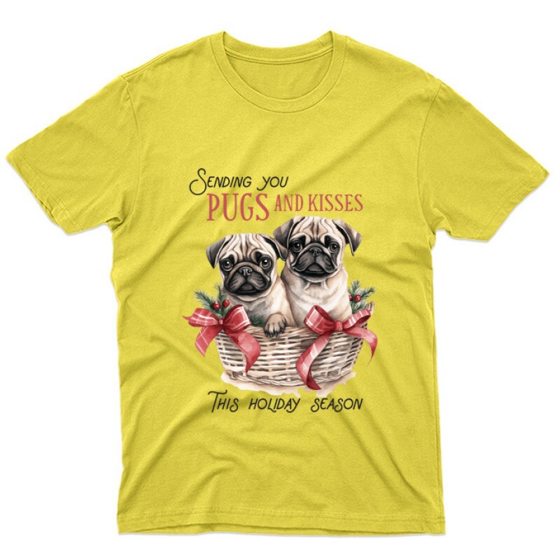 Mopsz Karácsony Unisex Póló