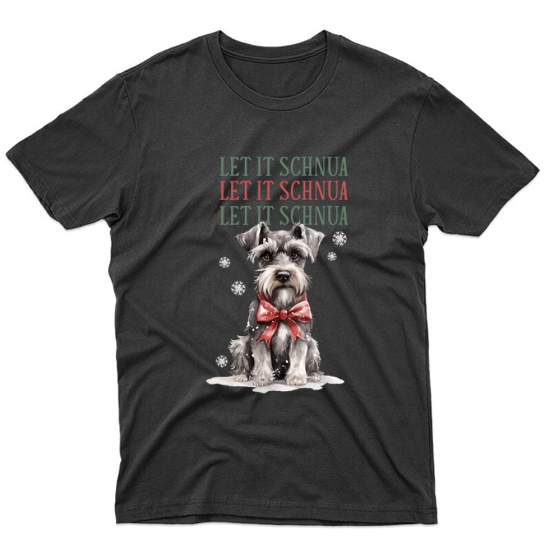 Schnauzer Karácsony Unisex Póló