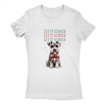 Schnauzer Karácsony Női Póló