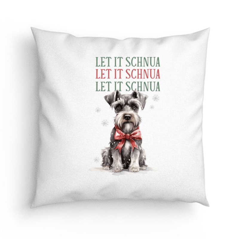 Schnauzer Karácsony Párna