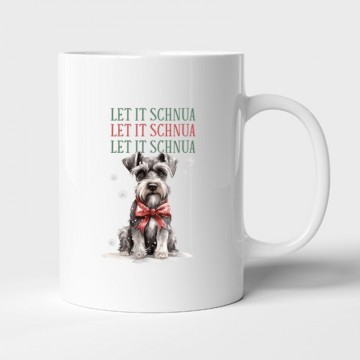 Schnauzer Karácsony Bögre