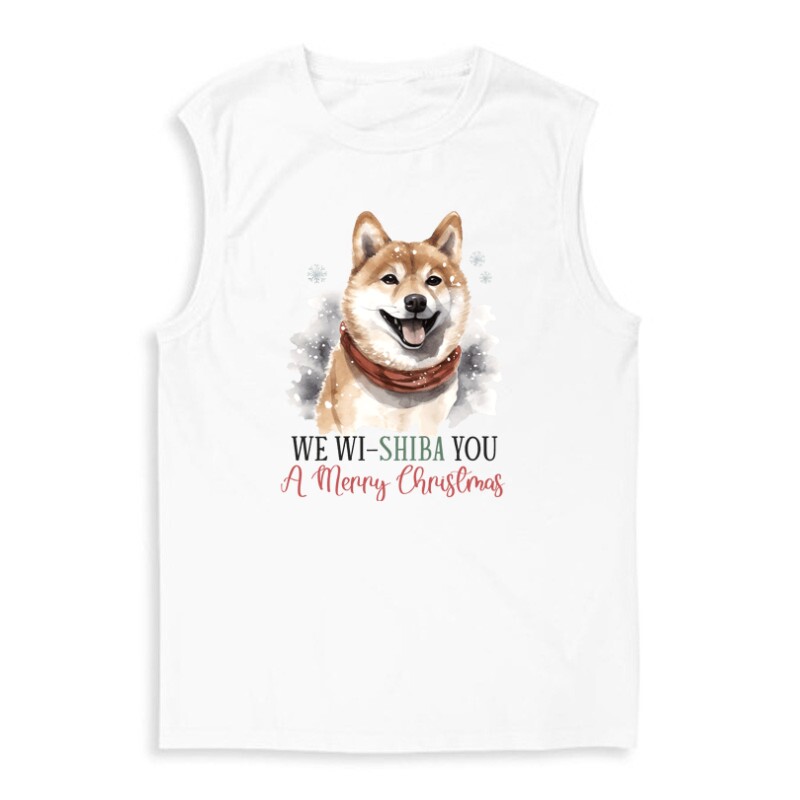 Shiba Inu Karácsony Férfi Trikó