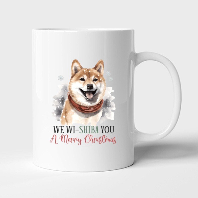 Shiba Inu Karácsony Bögre