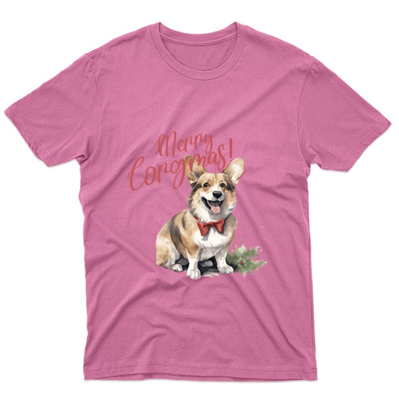 Corgi Karácsony Unisex Póló