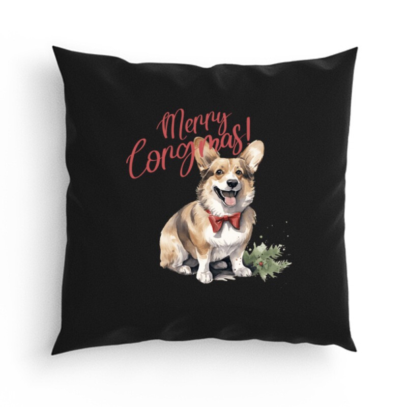 Corgi Karácsony Párna