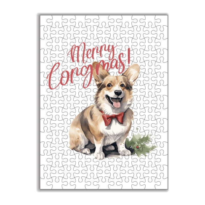 Corgi Karácsony Puzzle