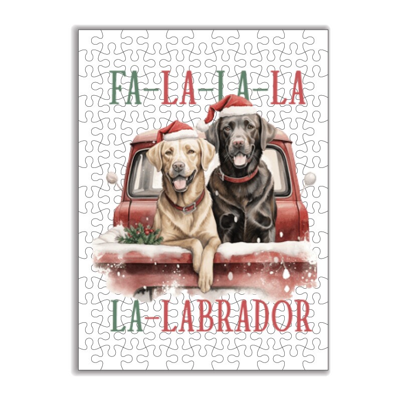 Labrador Karácsony Puzzle