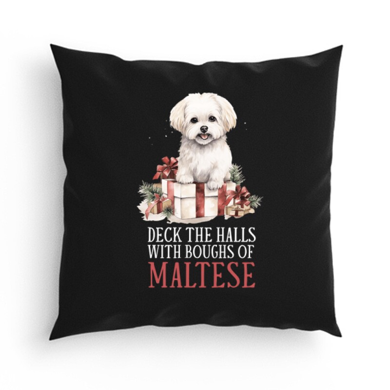 Máltai spitz Karácsony Párna
