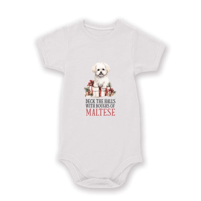 Máltai spitz Karácsony Baby Body