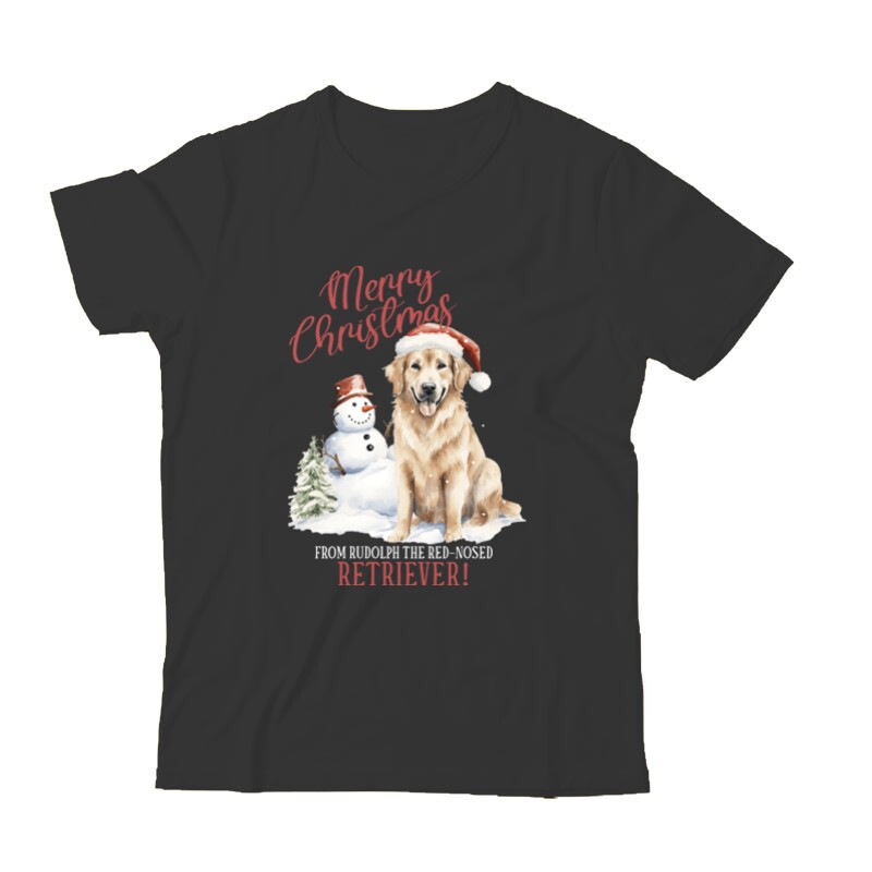Golden retriever Karácsony Gyermek Póló