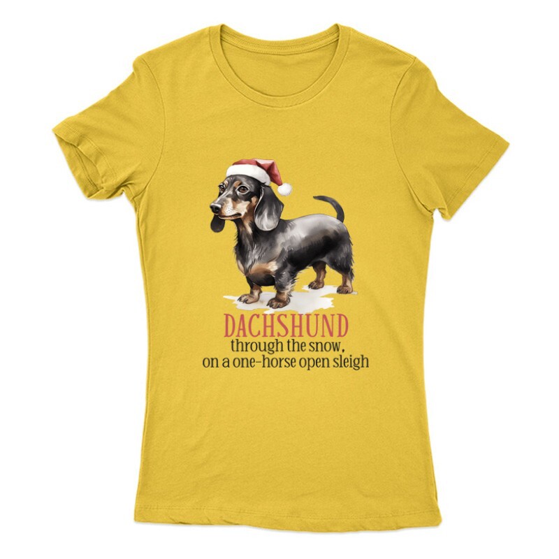 Tacskó Karácsony 2 Női Póló