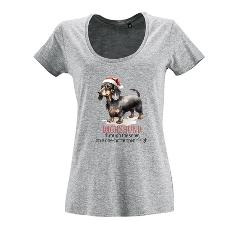 Tacskó Karácsony 2 Női O Nyakú Póló